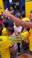 Alana ya está en la Ciudad de los Deportes para el América vs Cruz Azul
