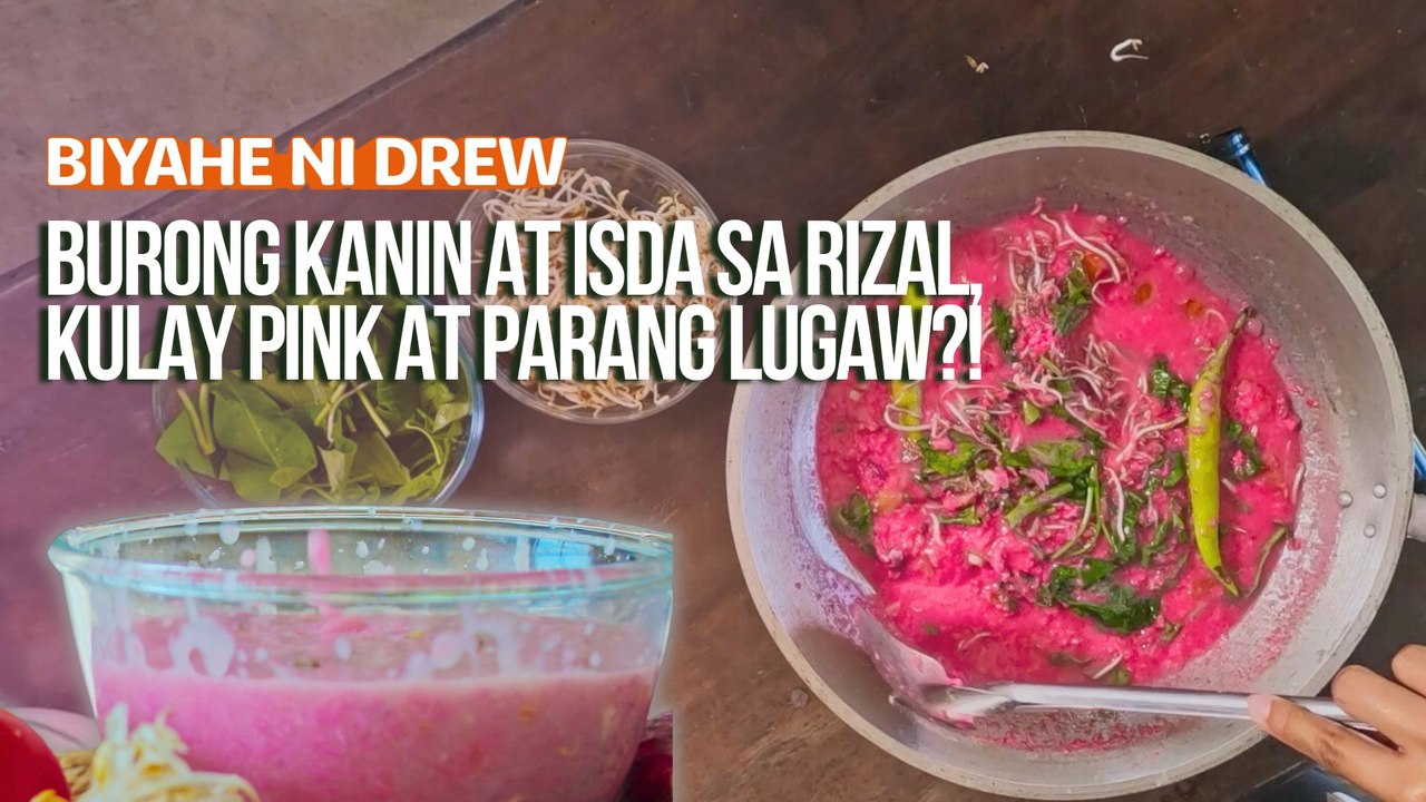 Burong kanin at isda sa Rizal, kulay pink at parang lugaw?! | Biyahe ni ...