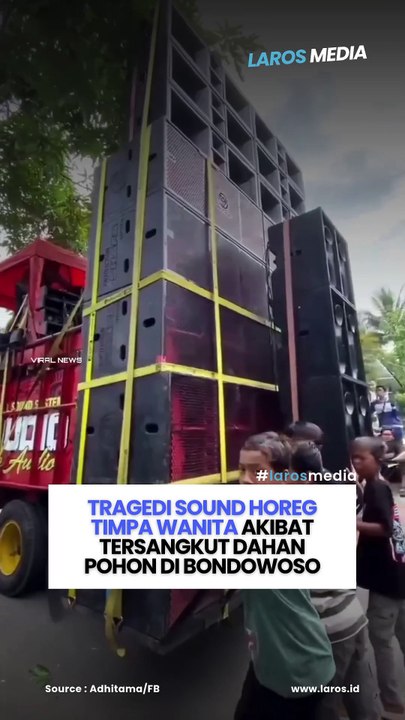 Tersangkut Dahan Pohon, Sound Horeg Jatuh Timpa Wanita Hingga Luka-luka Di Kepala