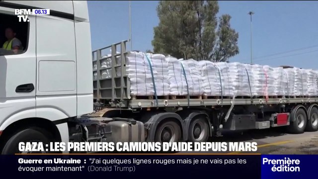 “Une goutte d’eau dans l’océan”: 9 premiers camions d’aide humanitaire sont entrés à Gaza la nuit dernière