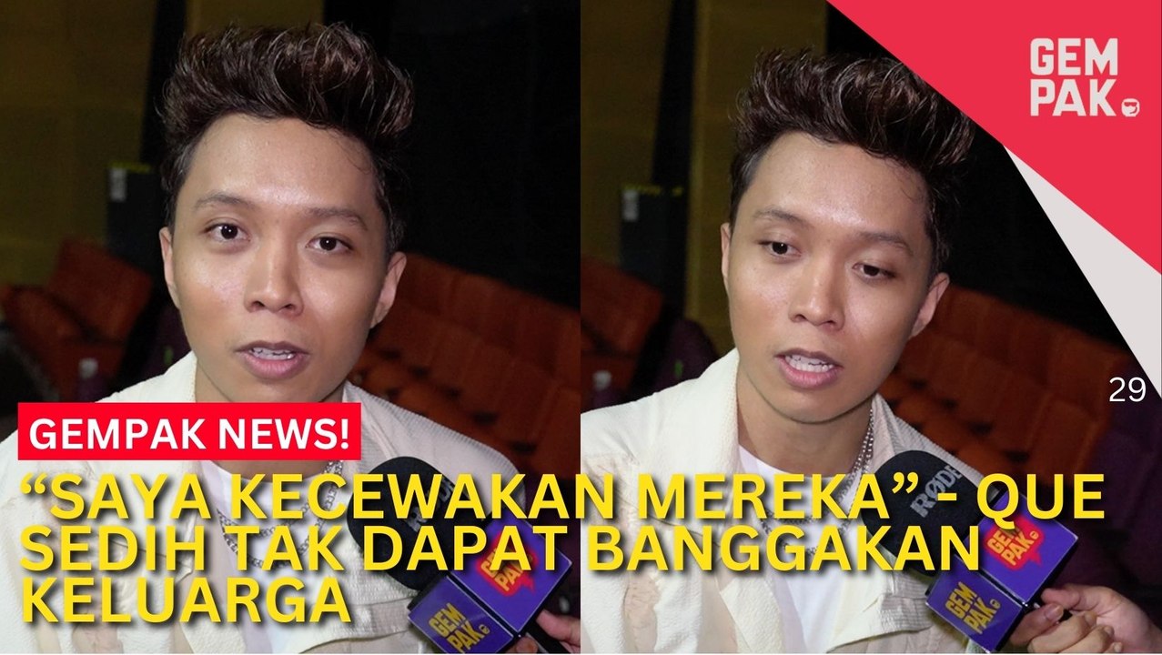 #GempakVideoNews : Que Kecewa Tidak Dapat Banggakan Keluarga Tersingkir Minggu Keempat - “Ibu Bapa saya Mungkin Tak Rasa Mengecewakan Mereka Tapi”