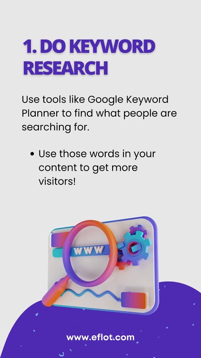 Key SEO Optimization Tips for Driving Business Growth | Eflot-Digital Marketing Agency Bangalore