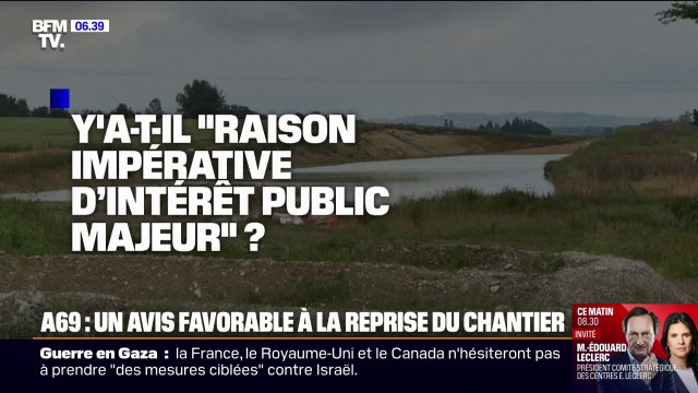 A69: le rapporteur public émet un avis favorable à la reprise des travaux