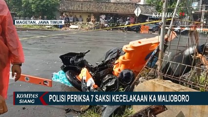 Polisi Olah TKP Kecelakaan Kereta Api Malioboro Ekpres yang Tewaskan 4 Orang