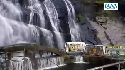 Courtallam's Main Waterfall Roars Back to Life, Bathing Prohibited for Safety
