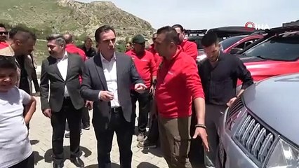 Erzurumlu offroadçular "Terörsüz Türkiye" sloganıyla yollara çıktı