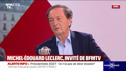 Présidentielle de 2027: "Je pense que je peux être utile, mais je n'ai vraiment pas de rêve présidentiel", affirme Michel-Édouard Leclerc