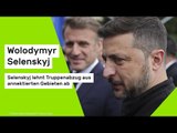 Wolodymyr Selenskyj: Selenskyj lehnt Truppenabzug aus annektierten Gebieten ab