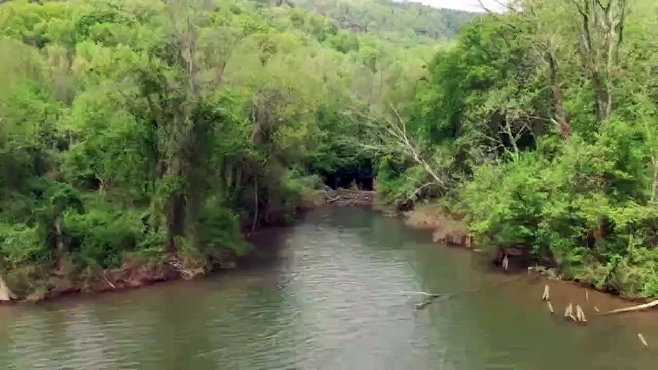 Awesome Aerial view of Mountain Greenery Lake