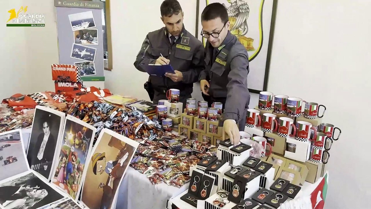 GdiF BOLOGNA: MAXI SEQUESTRO DI CIRCA 7.000 PRODOTTI IN OCCASIONE DEL GRAN PREMIO DEL MADE IN ITALY E DELL’EMILIA ROMAGNA (20.05.25)