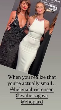 Helena Christensen, Eva Herzigova, Carla Bruni - Photocall du dîner Chopard Universe 2025 à l'aéroport de Mandelieu lors du 78ème Festival International du Film de Cannes le 19 mars 2025.