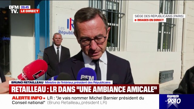 Bruno Retailleau affirme que Laurent Wauquiez aura sa place dans l'organigramme des Républicains