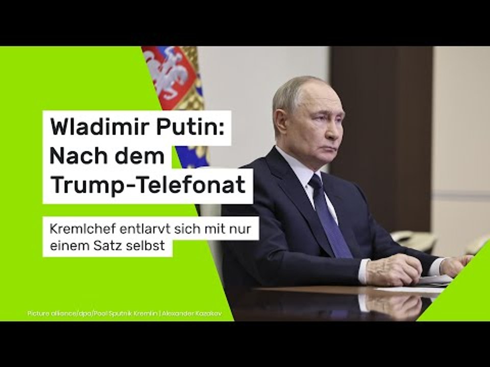 Wladimir Putin: Nach dem Trump-Telefonat - Kremlchef entlarvt sich mit nur einem Satz selbst