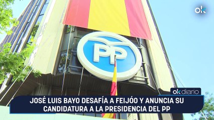 José Luis Bayo desafía a Feijóo y anuncia su candidatura a la presidencia del PP
