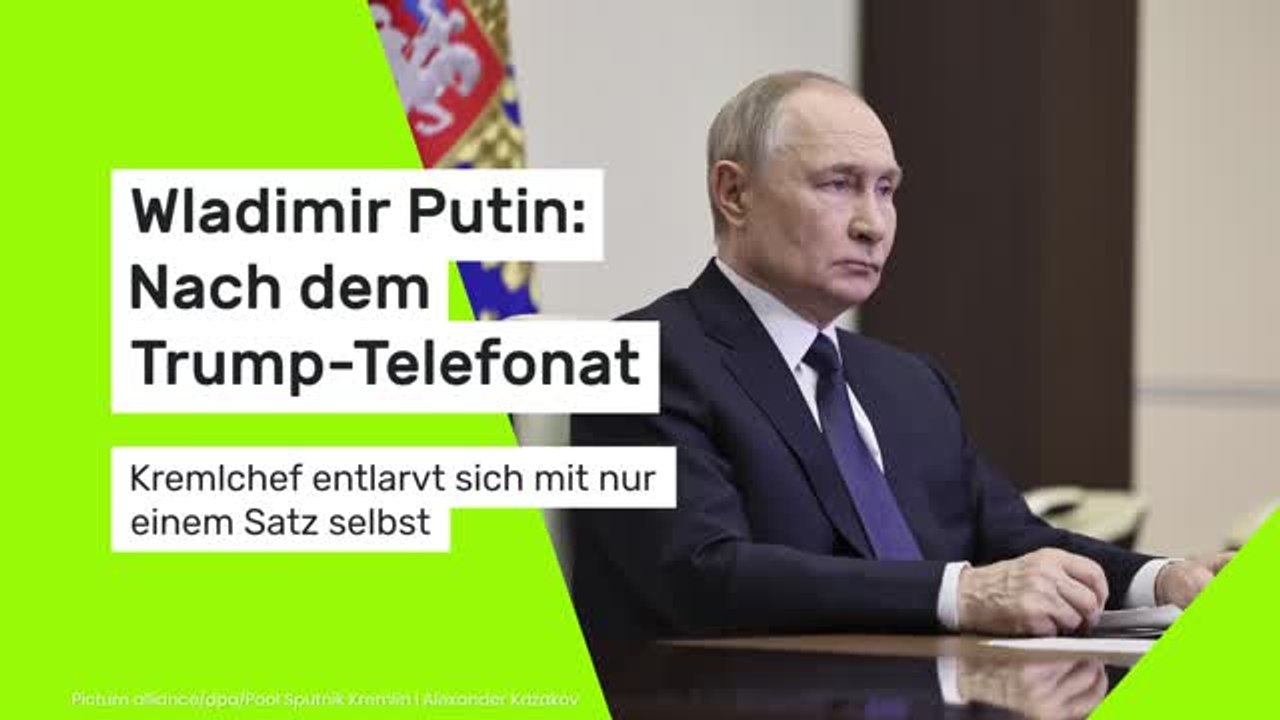 Wladimir Putin: Nach dem Trump-Telefonat - Kremlchef entlarvt sich mit nur einem Satz selbst