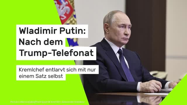 Wladimir Putin: Nach dem Trump-Telefonat - Kremlchef entlarvt sich mit nur einem Satz selbst
