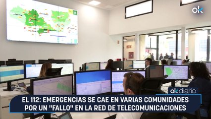 Apagón del 112: Emergencias se cae en varias comunidades por un "fallo" en la red de telecomunicaciones