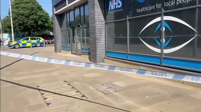 Police presence and cordons in place following stabbing in Northampton town centre