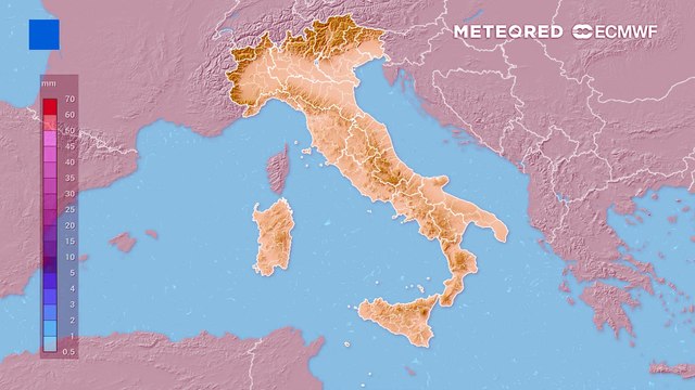 Martedì 20 maggio, forti piogge nelle prossime ore sul centro-nord Italia