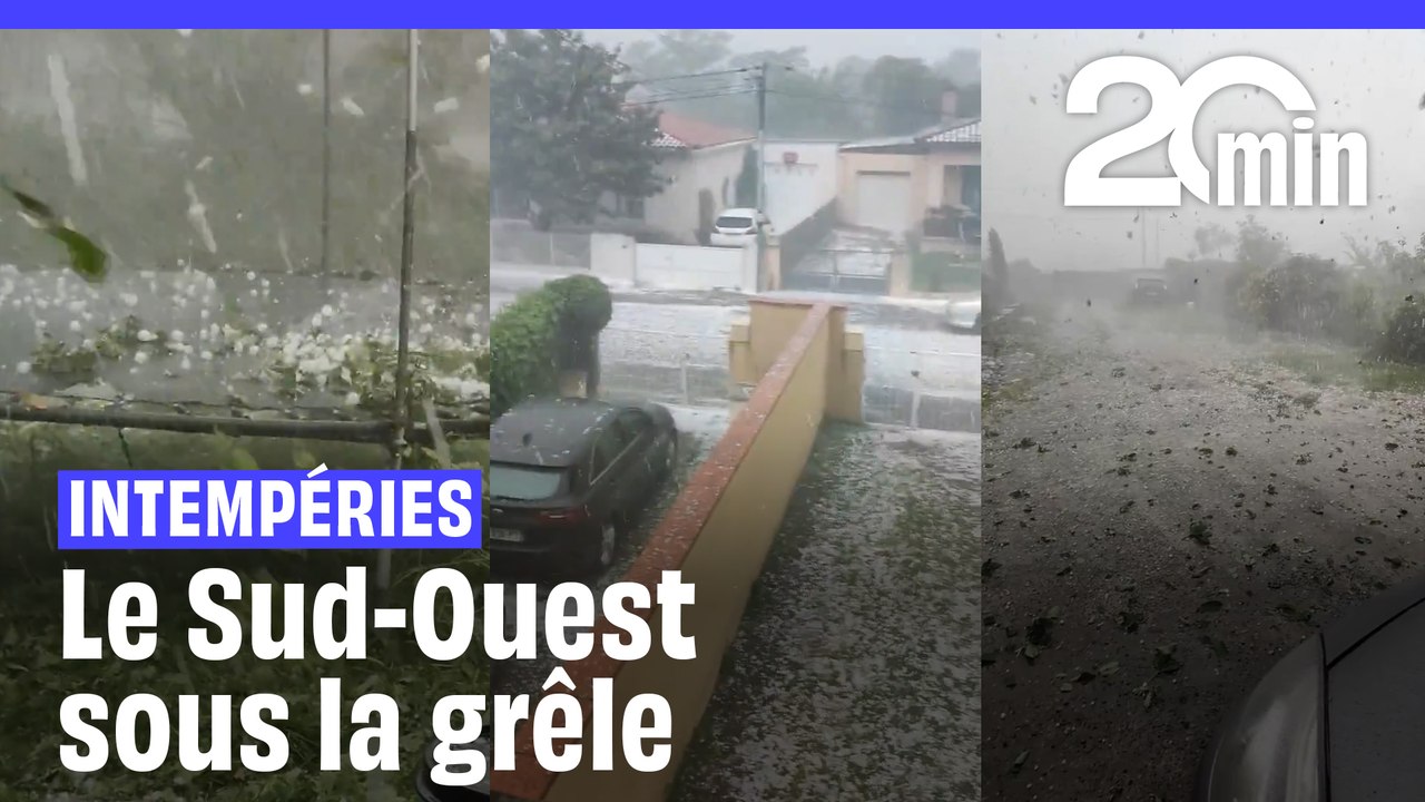 Des orages de grêle et de fortes pluies frappent le Sud-Ouest