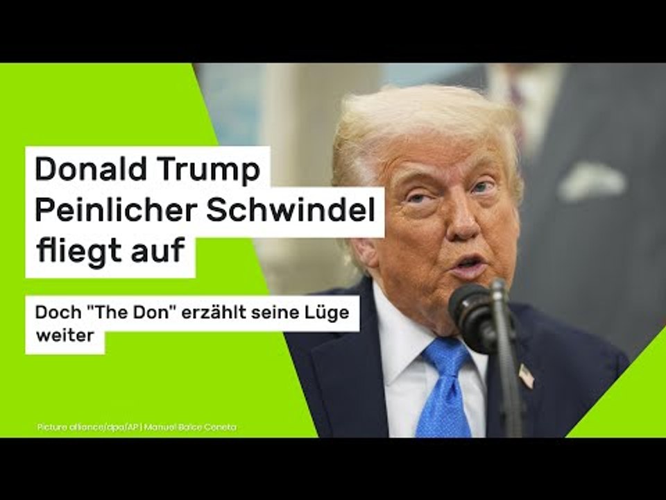 Donald Trump: Peinlicher Schwindel fliegt auf: Doch 'The Don' erzählt seine Lüge weiter