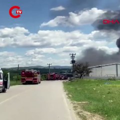 Gebze’de fabrikada büyük yangın