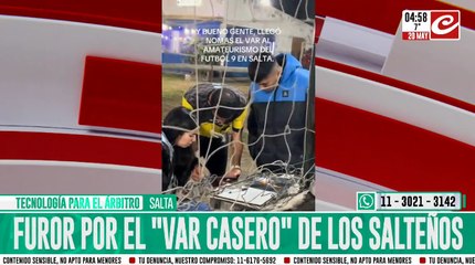 Salta sorprendió con el uso el VAR casero y fue furor en las redes