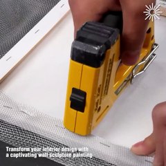 DIY Captivating wall sculpture painting!