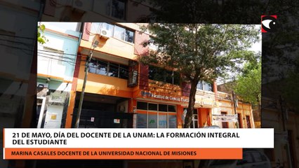21 de mayo, día del docente de la UNaM la formación integral del estudiante