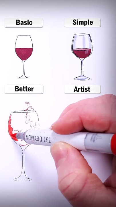 Draw Wine_ _art _drawing _shorts _wine _love _howtodraw _easydraw
