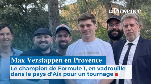 Max Verstappen en Provence, le champion de Formule 1, en vadrouille dans le pays d’Aix pour un tournage