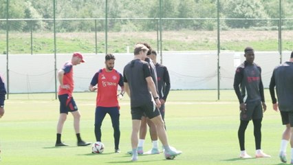 Highlights of Manchester utd training ahead of Europa League final v Spurs