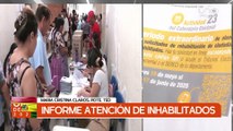 BRINDAN INFORME DE ATENCIÓN DE INHABILITADOS