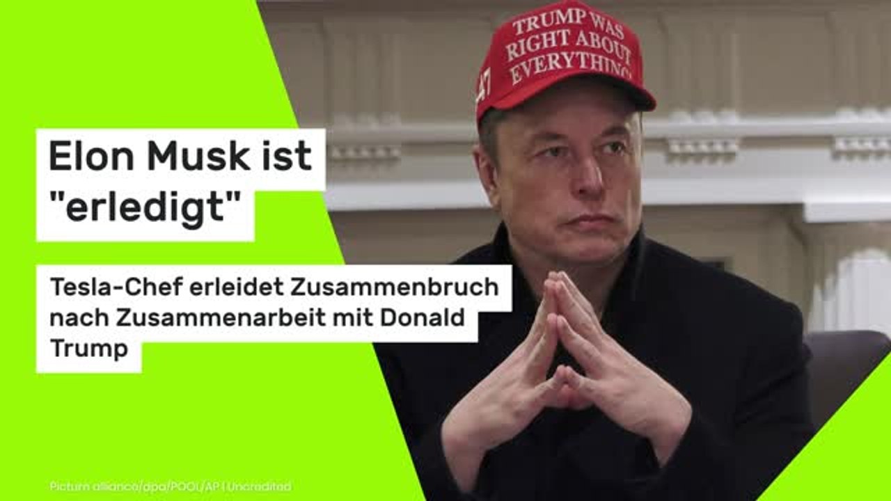 Elon Musk ist 'erledigt': Tesla-Chef erleidet Zusammenbruch nach Zusammenarbeit mit Donald Trump