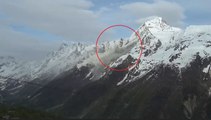 Un?enorme frana si stacca dalla cima: evacuato paesino di montagna