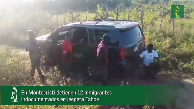 En Montecristi detienen 12 inmigrantes indocumentados en jeepeta Tahoe