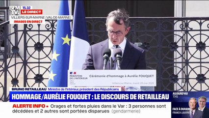 Bruno Retailleau rend hommage à Aurélie Fouquet et dénonce "la lâcheté des criminels et des barbares"