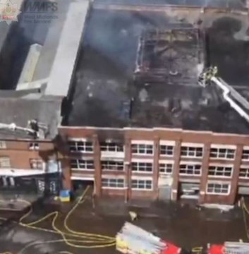 Firefighters tackling blaze in three-storey building in Digbeth, Birmingham