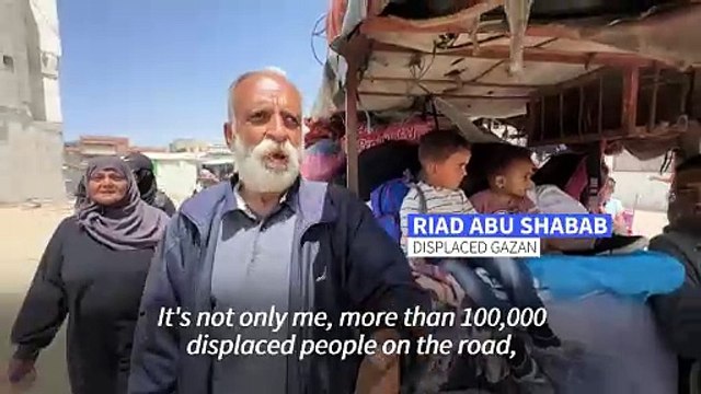 Palestinians flee Khan Yunis following Israeli evacuation order