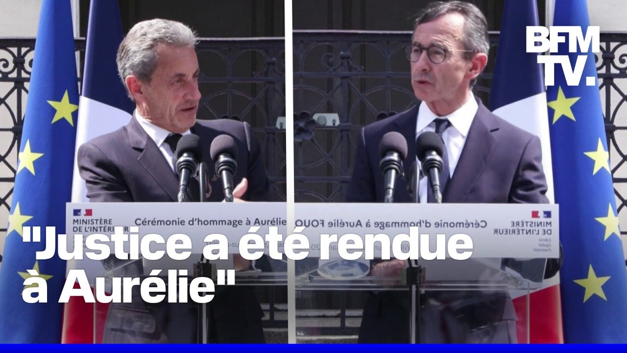 Hommage à Aurélie Fouquet: les discours de Bruno Retailleau et Nicolas Sarkozy en intégralité