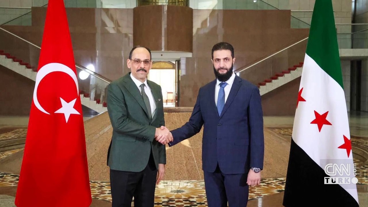 Suriye'de kritik görüşme! MİT Başkanı İbrahim Kalın ve Suriye Cumhurbaşkanı Ahmed Şara bir araya geldi