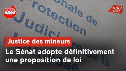100% Sénat - Justice des mineurs : le Sénat adopte définitivement le texte