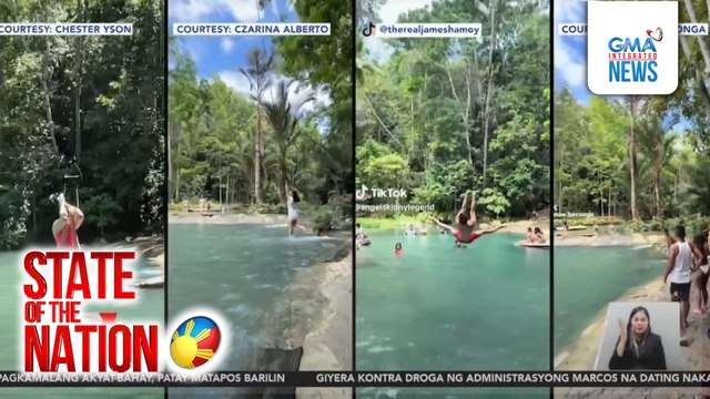 Fairy Walk 2.0: Mga bagong rope swing paandar ng ilang turista sa Siquijor | SONA