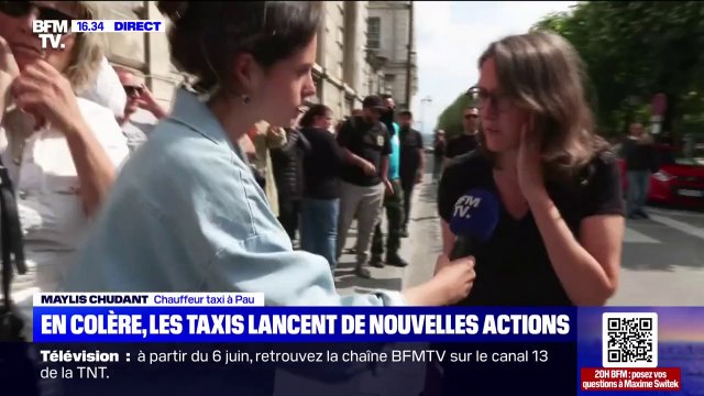 La mobilisation des taxis s'intensifie à Pau contre l'uberisation de la profession