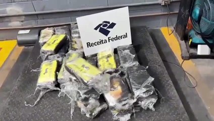 60kg de cocaína são apreendidos pela Polícia Federal dentro de carga de limão