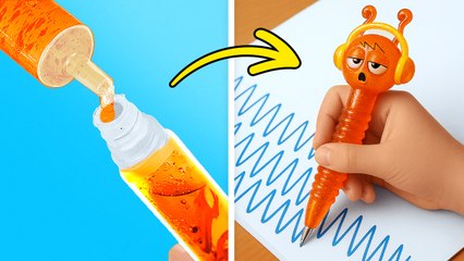 🧡 FOURNITURES SCOLAIRES ÉCLATANTES À FABRIQUER DÈS MAINTENANT ! 🖍️📘