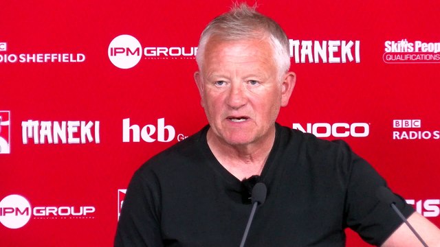 Chris Wilder previews Sheffield United v Sunderland play-off final