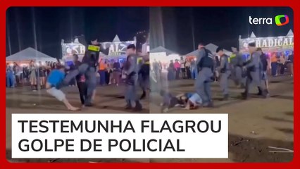 Policial dá ‘voadora’ para separar homens que trocavam socos em festa no Espírito Santo