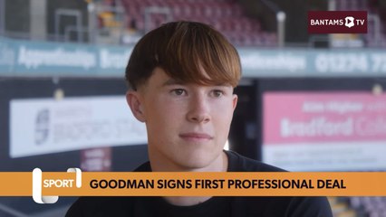 Goodman signs first professional deal with Bradford