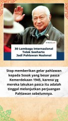 30 Lembaga Internasional Tolak Soeharto Jadi Pahlawan Nasional  #news